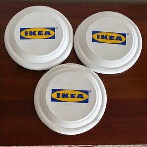 IKEA White Flying Disc Trio